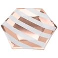 thumbnail image 2 of 8 Pcs/ Ensemble Assiette en Papier Jetable pour Barbecue en Plein Air (7 Po, Rayé), 2 of 8