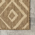 thumbnail image 4 of nuLOOM Sammi Geometric Trellis Indoor/Outdoor Area Rug, 2' x 8', Runner, Sammi Brown, 4 of 7