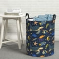 thumbnail image 7 of KLL Undersea Animals Waterproof Foldable Laundry Hamper Bucket with Handles for Storage Bin,Kids Room,Home Organizer (Medium ), 7 of 7