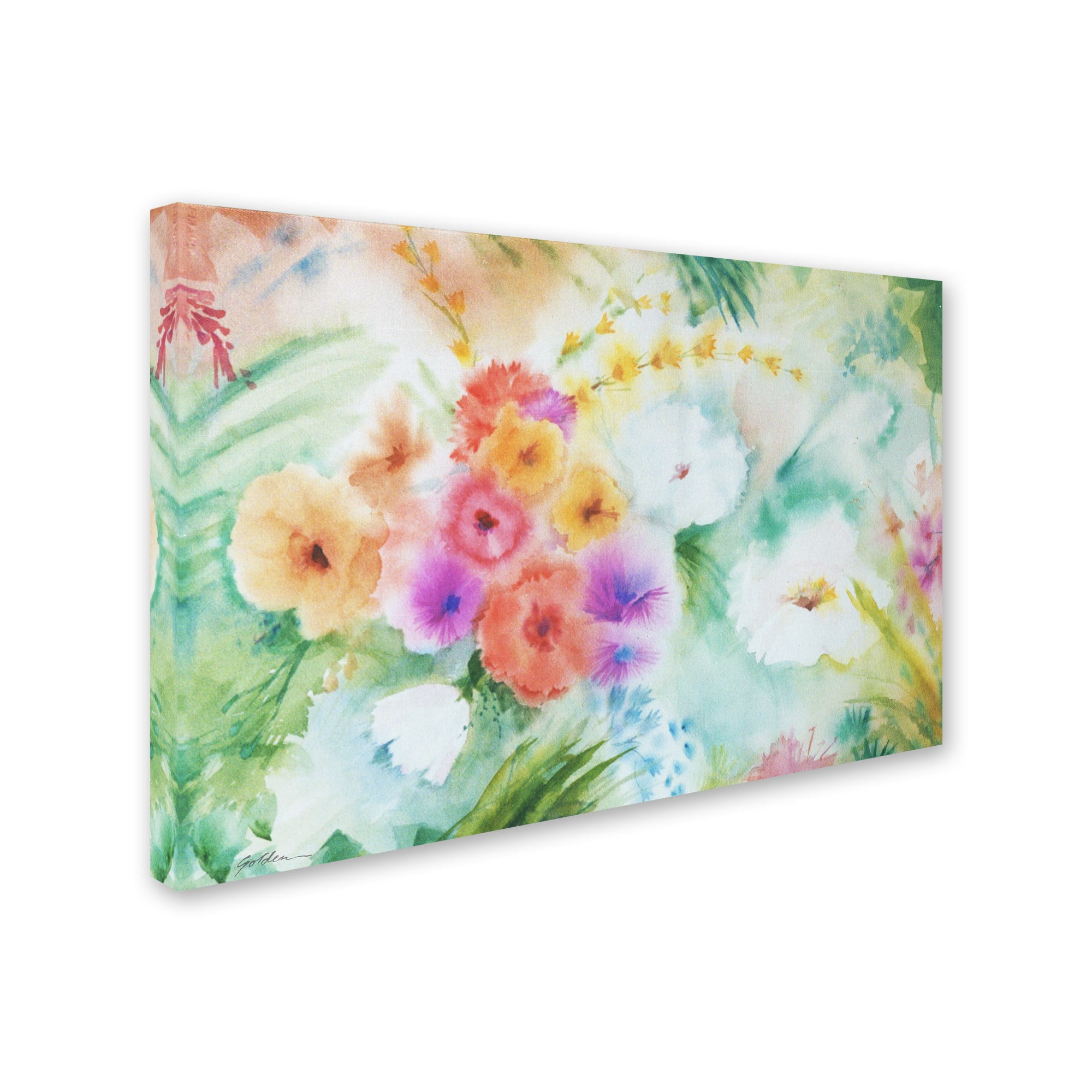 Trademark Fine Art "Napa Garden" Canvas Art by Sheila Golden