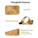 thumbnail image 5 of Bolsa de mano BBIQI, bolsa de PVC, papel kraft con estampado de letras, 5 of 6