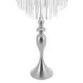 thumbnail image 5 of Silver Acrylic Iron 31.5 Inch Mermaid Flower Stand Ice Curtain Crystal Decoration Wedding Table Ornaments, 5 of 15
