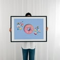 thumbnail image 3 of Candy and pink doughnut - Photography Dessert Whimsical Pop Art Pastel Breakfast Kitchen Decor Illustration Black Framed Wall Art Print 24 x 36 inches, 3 of 8
