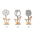 thumbnail image 3 of 1 Uds. De flores pequeñas huecas de madera Natural, adornos de Pascua, mesa de regalo, tulipán sólido para Festival, boda, 3 of 8