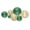 Green and Gold, variant on Wall Decor for Living Room, 7PCS Metal Wall Hanging Sculptures for Office Apartment Bathroom Decoration, Modern Silver Home Decor for Staircase Hallway Porch Housewarming Gift