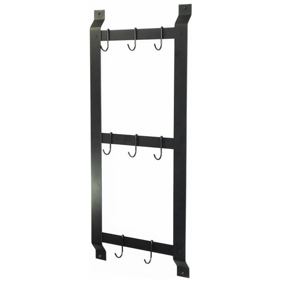 1910 Ultimate Wall Mounted Pot Rack in Black