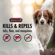 Advecta 3 Tick, Flea, and Mosquito Repellent and Treatment for Medium Dogs, 4 Monthly Doses