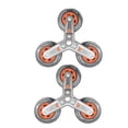 thumbnail image 1 of LOVIVER 2 Pieces Stair Climbing Wheels Replacement Portable Cart Wheel Caster Wheels, 1 of 8