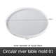 thumbnail image 3 of Molde de goteo de pegamento para espejo de mesa de arena movediza moldes artesanales de resina (molde de 50CM) Sywqhk Libre de BPA, 3 of 9