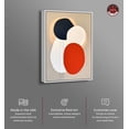 thumbnail image 2 of Matryoshka Doll Retro Contemporary Abstract Canvas Wall Art by Notoriart, White Floater Frame, 16"x24", 2 of 7