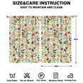 thumbnail image 2 of Classic Botanical Drapes 42x63 Inch, Rod Pocket Curtains 2 Panels Blackout for Bedroom and Everyday Privacy, 2 of 2