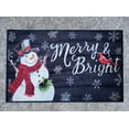 thumbnail image 5 of Natco Christmas Accent Rug, Snowman Cardinal Merry & Bright Multi-Color, 5 of 7