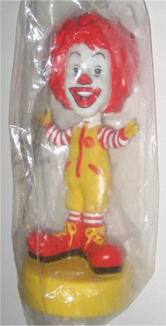 McDonald's 2 Ronald 2002 World Children's Day Toy Soft Plastic Head SEALED  6" 