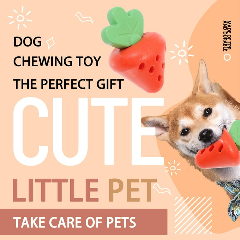 Strawberry Interactive Dog Chew Toy