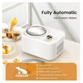 1 Quart Ice Cream Maker Machine with Builtin Compressor, Fully