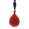 thumbnail image 1 of lionlar Pendentif Pierre Collier Bijoux Faits à la Main Accessoires Femmes Hommes Réglable Rouge, 1 of 8