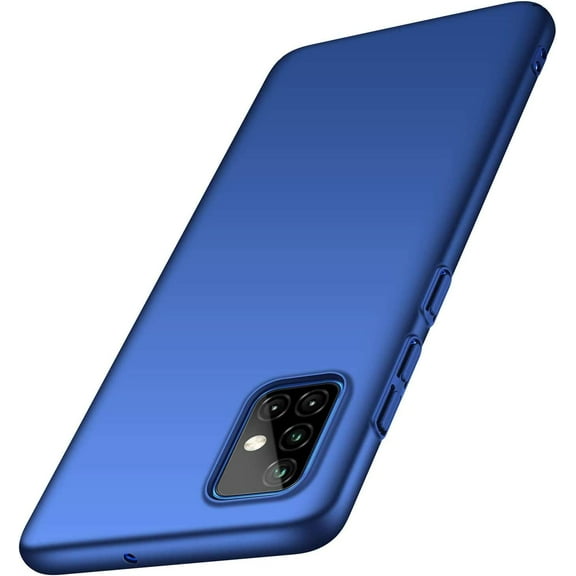 Case for Samsung Galaxy A71 4G Phone Case Protective Slim [Defend from Scratch/Slip/Drop/Fingerprint] Matte PC Hard Minimalistic Phone Cover for Samsung Galaxy A71 4G-Blue