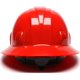thumbnail image 4 of Casco de seguridad Pyramex serie SL con ala completa y ajuste de matraca de 4 puntos, rojo, 4 of 5