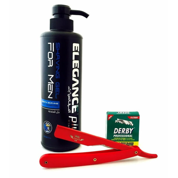 BARBER SALON SUPPLY WET SHAVING MENS RAZOR RASURAR ELEGANCE SHAVING GEL DERBY