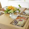 thumbnail image 4 of Ambesonne Detroit Place Mats Set of 4, Antique Old USA Flag, Standard Size, Multicolor, 4 of 6