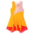 thumbnail image 3 of YONGHS Kids Girls Sleeveless Figure Ice Skating Dress Gymnastic Dance Leotard Orange 8, 3 of 7