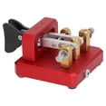 thumbnail image 1 of Morse Code Key,Morse Code Keyer Transmitter Shortwave CW Paddle Keyer Morse Code Trainer Machine Telegraph Practice Key Automatic CW Shortwave Telegram Tapper for Training, 1 of 7