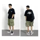 thumbnail image 2 of Oversize Hip-hop Estampado Manga Corta Hombre Camiseta, 2 of 5