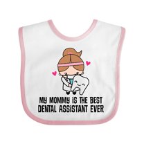 Inktastic Dental Assistant Mommy Girls Baby Bib