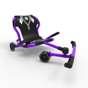 EzyRoller: Classic X - Purple - Ride-On Scooter, Cambering Motion, Pedal Free Cart, Hand Brakes, Extendable Frame, 154lb Capacity, Kids Ages 4+