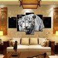 thumbnail image 4 of Decoración de pared de pinturas al óleo de tigre animal moderno para sala de estar 5 paneles Vogacara JJ8251-00, 4 of 6