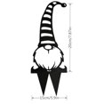 thumbnail image 4 of Jardín Decorativas De Duende De Metal, Estacas De Árbol De Patio De Silueta De Duende Negro Para Decoración De Jardín De Árboles Al Aire Libre Inevent HA043051-02, 4 of 6