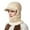 Beige, variant on Winter Hat with Face Integrated Knitted Scarf Neck Warmer Outdoor Sports Cycling Hiking Skiing Windproof Thermal Ear Hood Comfort