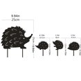 thumbnail image 2 of De Adornos De Erizo De Hierro Forjado, Decoraciones De Jardín De Erizo De Metal, Esculturas De Silueta Hueca, Estatuas De Arte De Silueta Negra Para Jardín, Patio, Decoración Al Aire Libre4 Piezas Speravity HA016796-00, 2 of 7