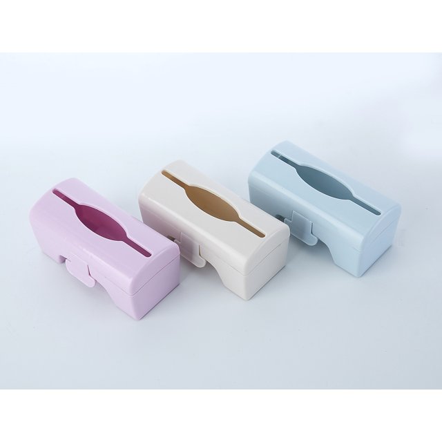 Juego de 3 cajas de almacenamiento de plástico montadas en la pared para bolsas de basura, para cocina, baño y sala de estar