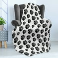 thumbnail image 4 of Fish Soft Flannel Fleece Throw Blanket, Ornamental Fishes Marine Scandinavian Childish Baby Playroom Kids Caricature, Cozy Plush for Indoor and Outdoor Use, 60" x 80", White and Black, by Ambesonne, 4 of 5