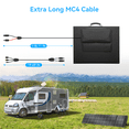 thumbnail image 2 of Ecosonique 300W Portable Solar Panel for Most Power Stations, Foldable & Lightweight Solar Suitcase with Kickstands, 40V MC4 & Multi-Output for Solar Generators, RVs, Camping, and Outdoor Use, 2 of 8