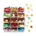 thumbnail image 5 of Maple Metallic Sequins Fall Leaf for Art Color Autumn Art 6 Grids, 5 of 7