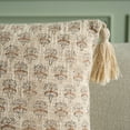 thumbnail image 3 of Safavieh Jemm 20" x 20" Tropical Cotton Decorative Pillows, Beige, 3 of 4