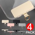 thumbnail image 2 of Universal Strong Tether Lanyard Gasket Ultra-thin Stainless Steel Phone Replacement Crossbody Hanging Strap Patche Metal Cards Clear 1PCS, 2 of 6