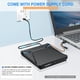 thumbnail image 4 of Unidad de DVD externa Haiway USB 3.0 Type-C CD DVD Burner, 4 of 9