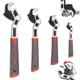 thumbnail image 2 of DTREELS Multi Function Self Locking Pipe Wrench Set Self Adjusting Wrench For Plumbing Tasks Standard And Irregular Nuts, 2 of 8
