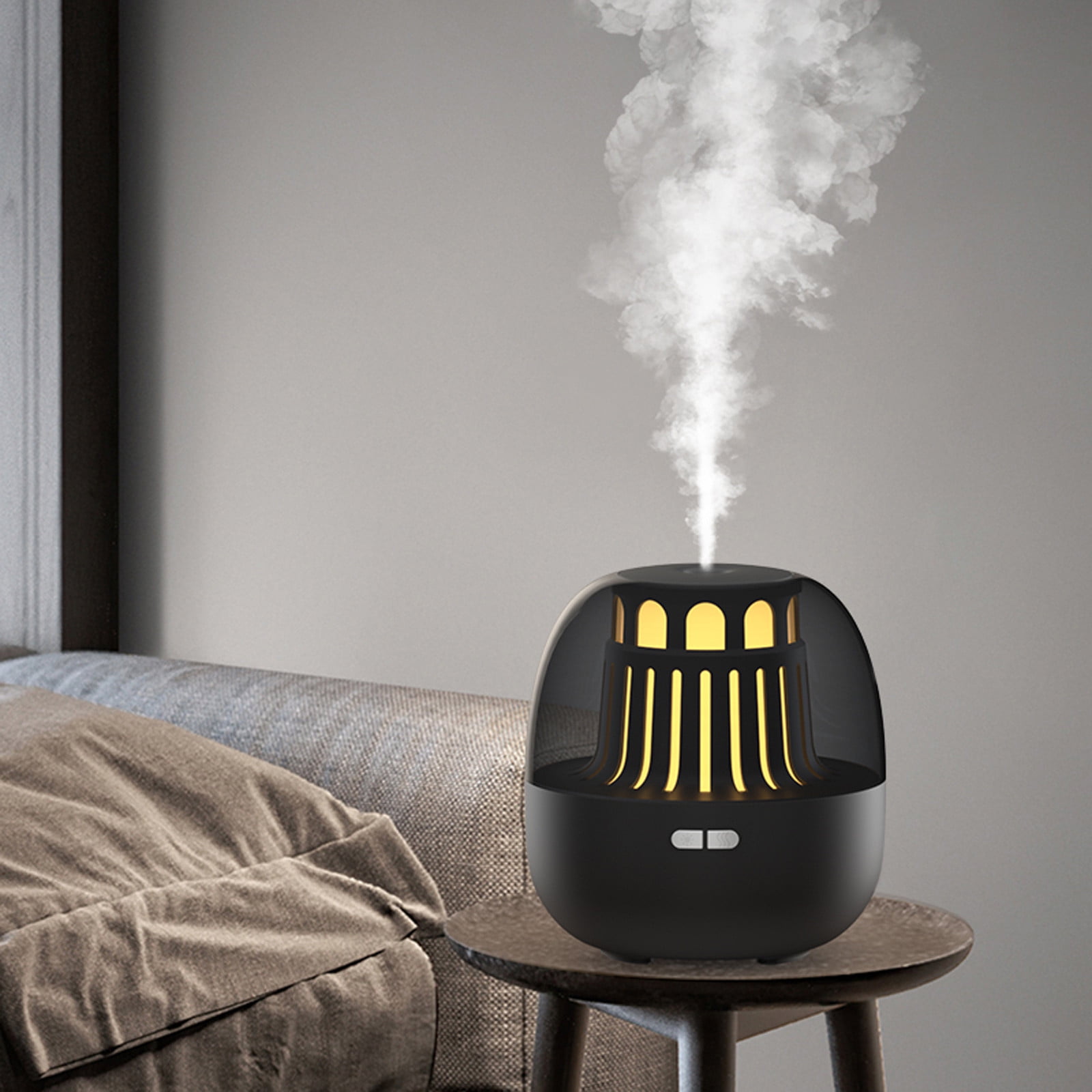 Humidifier for Bedroom,Lighthouse Aromatherapy Diffuser,Desktop Humidifier (Black),Spray Aroma Diffuser,Air Humidifier for Home Baby Nursery & Plants
