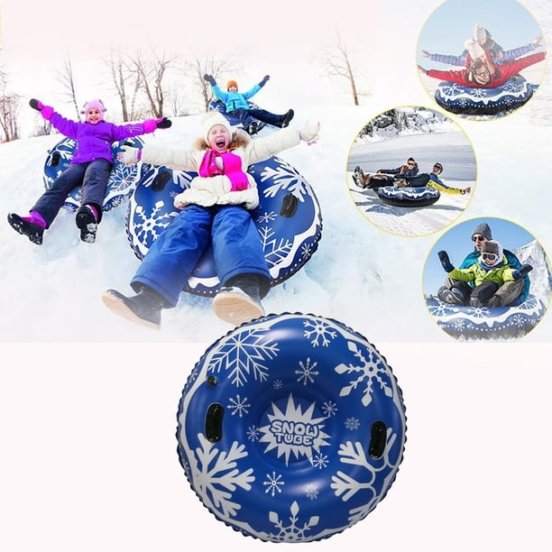 Tubo de nieve inflable Baoblaze 120 cm 47 pulgadas Azul