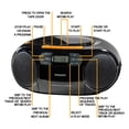 thumbnail image 3 of Reproductor de CD portátil Philips Boombox - Reproductor de MP3 portátil y reproductor de cintas de casete, sistema de sonido estéreo compacto Boom Box con refuerzo dinámico de graves, lleve su música, 3 of 5