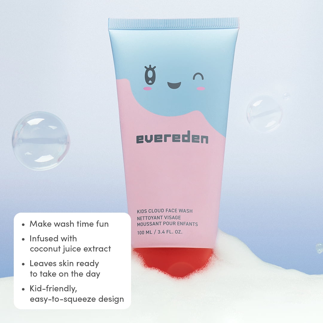 Kids Cloud Face Wash: Tropical Sorbet, 3.4 fl oz | Creamy & Fun Skin Care for Kids | Easy-to-Use Kids Face Wash | Non-toxic Kids Skin Care for Sensitive Skin