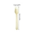 thumbnail image 2 of SKISUNO 150pcs Disposable Utensils Set Cutlery Set Wood Light Yellow for General Users, 2 of 8