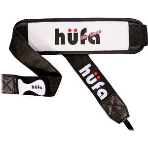 Hufa Camera Strap with Built-in Lens Cap Clip (White)