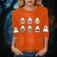thumbnail image 3 of Towmus Womens Plus Size Blouses 3/4 Sleeve Crew Neck Halloween Graphic Tops Casual Graphic Dressy Shirts, 3 of 4