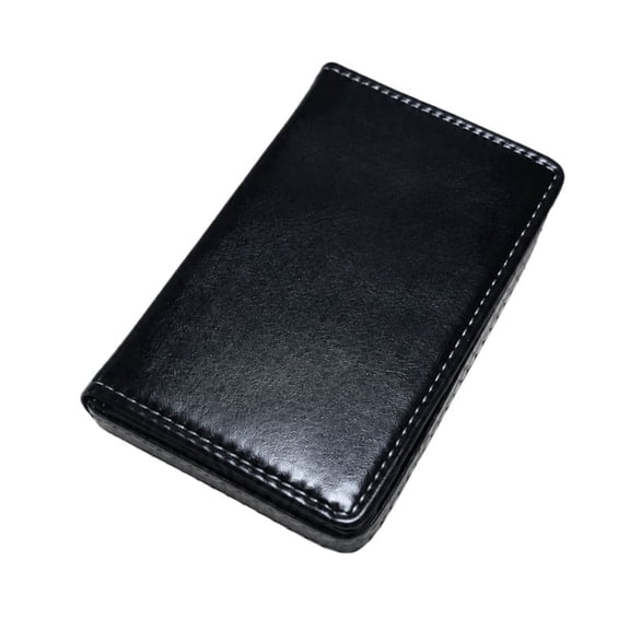 Men's Genuine Leather Wallet | Slim Bi-Fold Wallet with Multiple Card Slots & Cash Compartment | Durable Everyday Wallet for Men|BLC1-Black