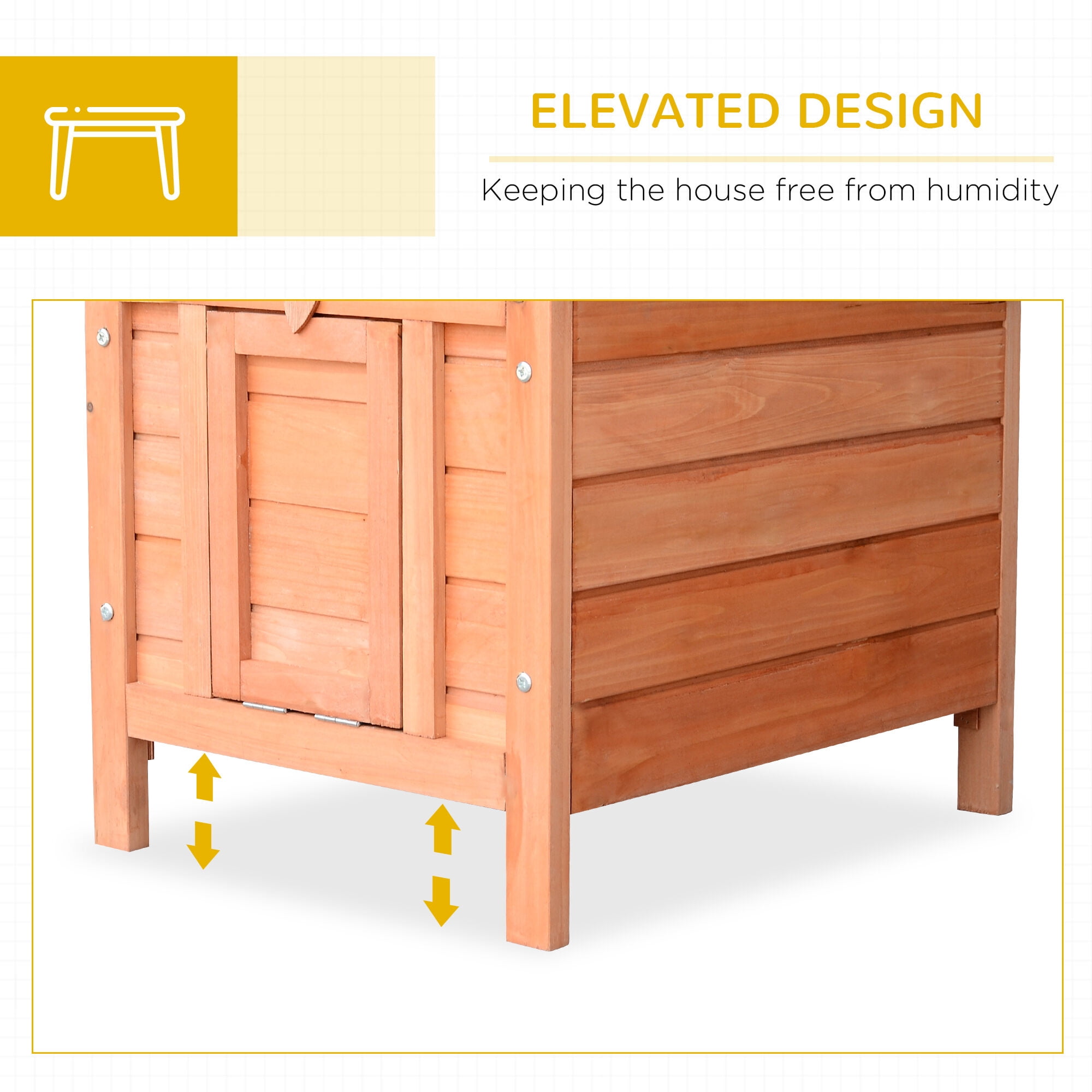 Dog Crate, Wooden Rabbit Hutch Wooden Rabbit Hutch Bunny Cage Guinea Pig Cage Duck House Dog House, Natural Pet Playpen,Wood Chicken Coop, Pet Supplies Pens & Hutches